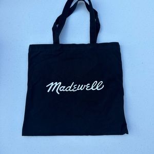 Madewell The Bien Fait Reusable Canvas Black Tote